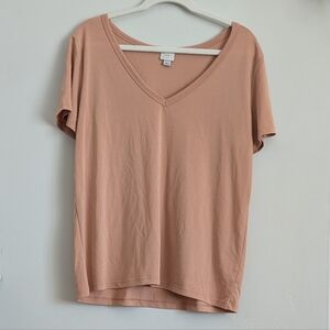 a new day Women's V-Neck Tee in Soft Pink